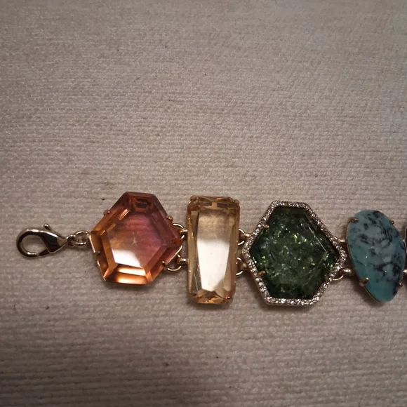 Stella & Dot Candy Gems Multicolor Gemstone Necklace and Bracelet Set - Picture 9 of 15